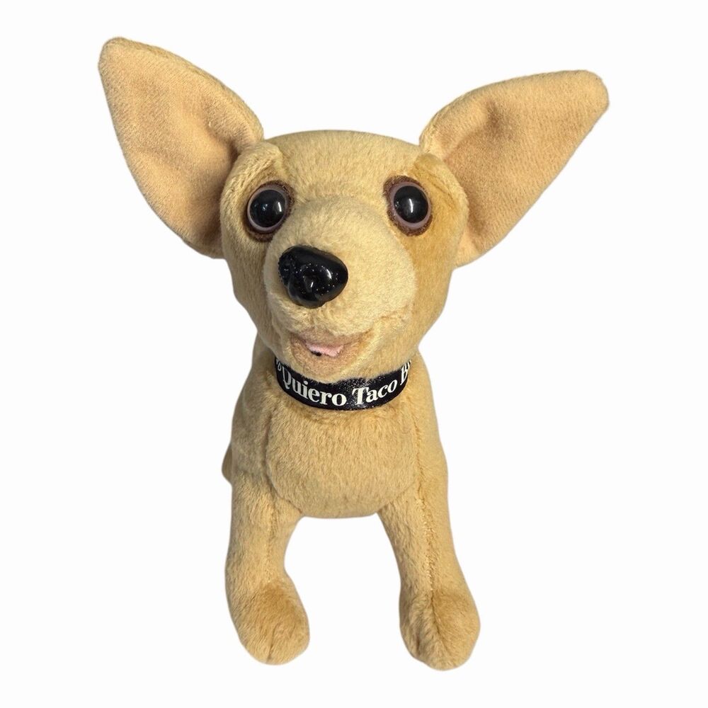 VTG Yo Quiero Taco Bell 6” Plush Talking Chihuahua Yeah, Drop the Chalupa Works